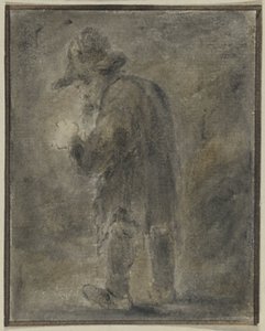 Stehender Mann mit Hut von Anonymous