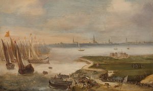 Die niederländische Niederlage bei Blokkersdijk, nahe Antwerpen, 1605 von Anonymous