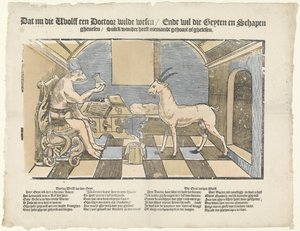 Der Wolf und die Ziege von Anonymous