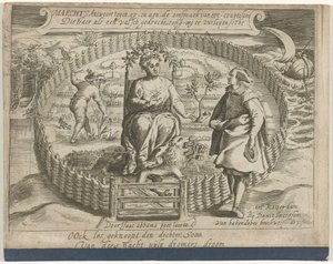 Titelblatt des Pamphlets: Maechts Antwort gegen, auf, und an, die Ansprache einer Kurtisane / Die sie als ein falsches Geschöpf, Zungenärger zu verleiten suchte, 1617 von Anonymous