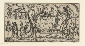 Triumphwagen mit Flussgott, gezogen von zwei Satyrn von Anonymous