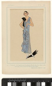 Sehr Pariserisch, 1923, Nr. 10: 3.- Schüchternheit. - Dieses lange Kleid...