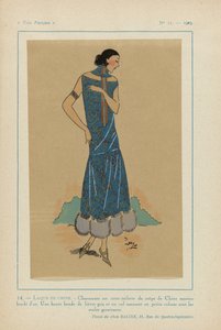 Très Parisien, 1923, Nr. 11: 14. - LAQUE DE CHINE. - Charmant ist dieses Kleid...