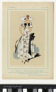 Sehr Pariserisch, 1923, Nr. 5: 17.- SCHÜCHTERNHEIT. - 1. Kleid aus Schleier...