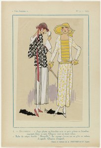 Très Parisien, 1923, Nr. 5: 1. - EXKURSION. - 1. Plissierter Rock von Anonymous