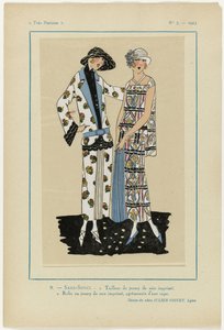Très Parisien, 1923, Nr. 5: 9.- SANS-SOUCI. 1. Tailleur de jersey... von Anonymous