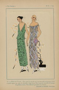Sehr Pariserisch, 1923, Nr. 8: 11.- Walzertraum. - Ein Kleid aus Seidenkrepp... von Anonymous