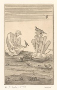 Zwei indische Falkner von Anonymous