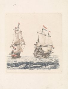 Zwei Segelschiffe auf See