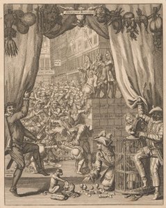 Erklärung der Platte Harlekin Aktionär, 1720 von Anonymous
