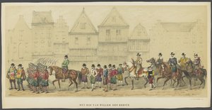 Utrechter Maskerade, Platte d: der Hof, 1856 von Anonymous