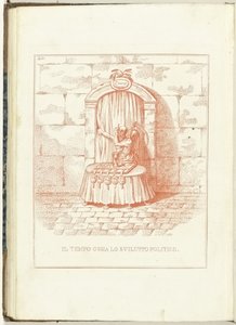 Vater Zeit vor dem Tor zur Zukunft, 1795 (Il Tempo ossia lo Sviluppo Politico) (Hollandia Regenerata) von Anonymous