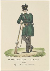 Freiwilliger Jäger von Van Dam, 1830