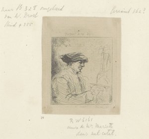 Selbstporträt von Willem Drost vor der Staffelei (Serie) von Anonymous