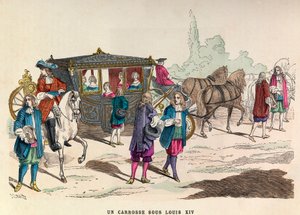Kutsche unter der Herrschaft von König Ludwig XIV. im 17. Jahrhundert - private Sammlung