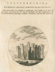 Alton Castle: Gravur, undatiert [?spätes 18. Jahrhundert]
