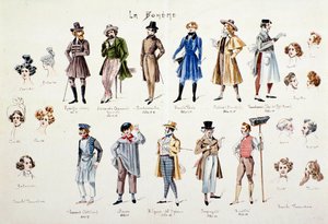 Charaktere der Oper La Bohème von Puccini (1896)