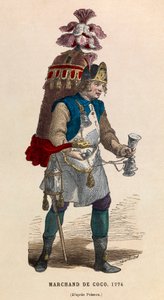 Kokosnussverkäufer im Jahr 1774 - Private Sammlung