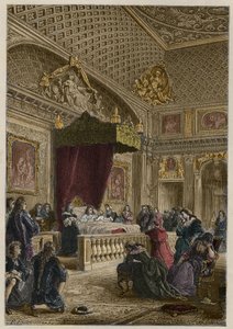 Tod von Ludwig XIV. in Versailles, 1. September von Anonymous Anonymous