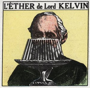 Elektrische Phänomene: Eine Illustration von William Thomsons Theorie, Lord Kelvin (1824-1907), dass Äther wie Gelee ist. Anonyme Illustration von 1925. Private Sammlung. von Anonymous Anonymous