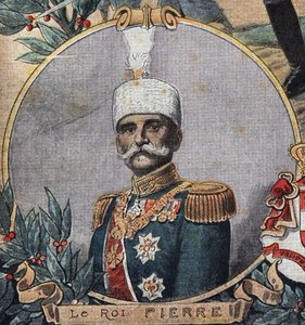 Erster Weltkrieg 1914-1918: Porträt von Peter I. von Serbien (Peter Karadordevic oder Karageorgevich)