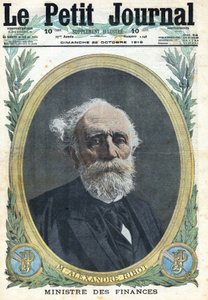 Erster Weltkrieg 1914-1918. Porträt des französischen Finanzministers Alexandre Ribot (1842-1923). In „Le Petite Journal“, am 22.10.1916. Private Sammlung von Anonymous Anonymous