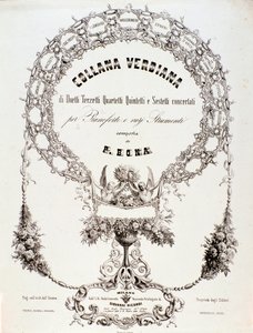 Frontispiz einer Sammlung von Partituren von Giuseppe Verdi von Anonymous Anonymous