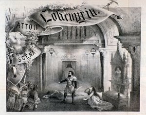 Illustration für Szene 2, Akt III von Lohengrin, Oper von Wagner von Anonymous Anonymous