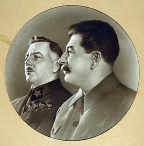 Josef Stalin und Kliment Woroschilow (Voroshilov)