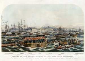 Landung der britischen Division am Alten Fort, nahe Sewastopol