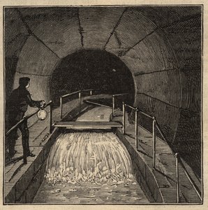 Menilamount-Reservoir - Paris - 1890 - Gravur 1890 von Anonymous Anonymous