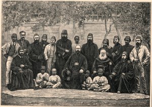 Monsignore Daniel Comboni (1831-1881) und die Missionare verließen Kairo am 26. Januar nach Khartum von Anonymous Anonymous