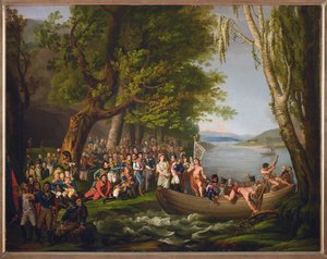 Napoleon überquert den Styx und trifft die Helden der Grande Armée, die für Frankreich gestorben sind, anonym