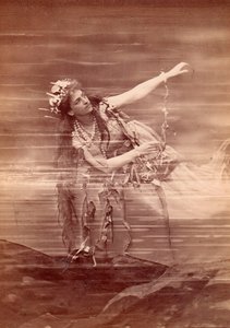 Opernsängerin Lilli Lehmann (1848-1929) als Woglinde in der Oper Das Rheingold von Richard Wagner. Bayreuth