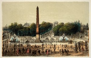 Paris 1874: La Place de la Concorde, Private Sammlung von Anonymous Anonymous