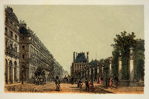 Paris 1874: Die Rue de Rivoli, private Sammlung von Anonymous Anonymous