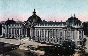 Paris: Außenansicht des Petit Palais, eröffnet 1900, Foto von 1920 im „Artistic Album“ der Stadt Paris von Anonymous Anonymous