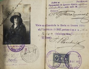 Pass von Anna Pavlova (1881-1931) von Anonym, ca. 1920 - Fotografie - Private Sammlung