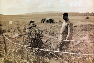Fotografie aus einem persönlichen Album eines Infanterieleutnants während der ersten Monate des Ersten Weltkriegs