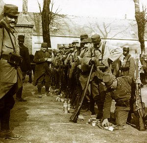 Fotografie - Stereoskopische Glasplatte über den Ersten Weltkrieg: Eine Detailansicht