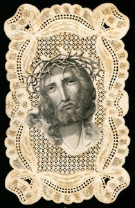 Jesus Christus mit Dornenkrone (Stich) von Anonymous Anonymous