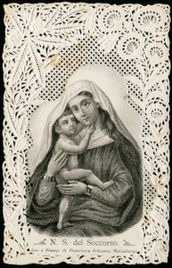 Fromme Bild: Unsere liebe Frau der guten Hilfe, mit Jesus
