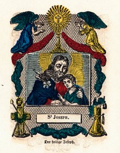 Andachtsbild: Heiliger Josef von Anonymous Anonymous
