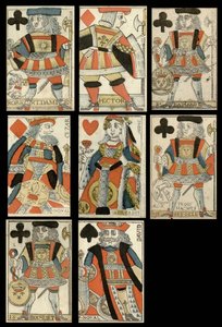 Spielkarten mit historischen Figuren