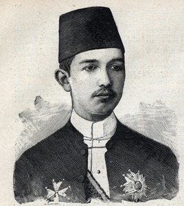 Porträt von Abbas II. Pascha (1874-1944), Vizekönig von Ägypten. Gravur in Le Petit Parisien von Anonymous Anonymous