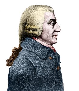 Porträt von Adam Smith (1723-1790), schottischer Philosoph und Ökonom.