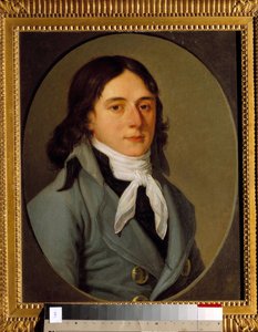 Porträt von Camille Desmoulins (1760-1794), Publizist und Politiker. Anonymes Gemälde von Anonymous Anonymous