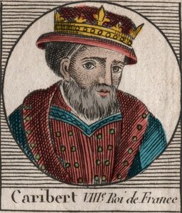 Porträt von Caribert, König der Franken (561-567) - Gravur aus „Instruction sur l