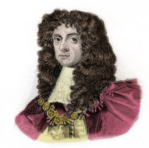 Porträt von Charles II (1630-1685) König von England. Gravur des 19. Jahrhunderts. Mailänder von Anonymous Anonymous