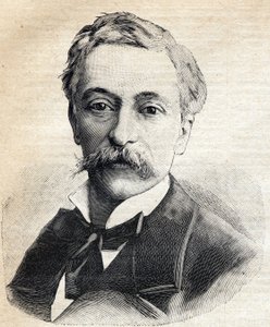 Porträt von Edouard Lockroy (1838-1913), französischer Politiker. Gravur in Le Petit Parisien 1893